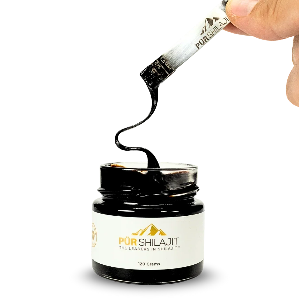 Pot de résine Pür Shilajit 120 g, shilajit de l'Altaï testé en laboratoire