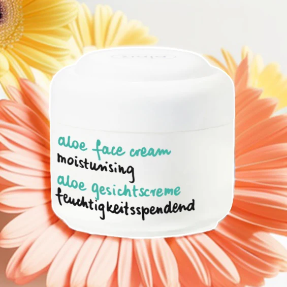Crème hydratante Visage pour Peaux Sèches à l'Aloe Véra