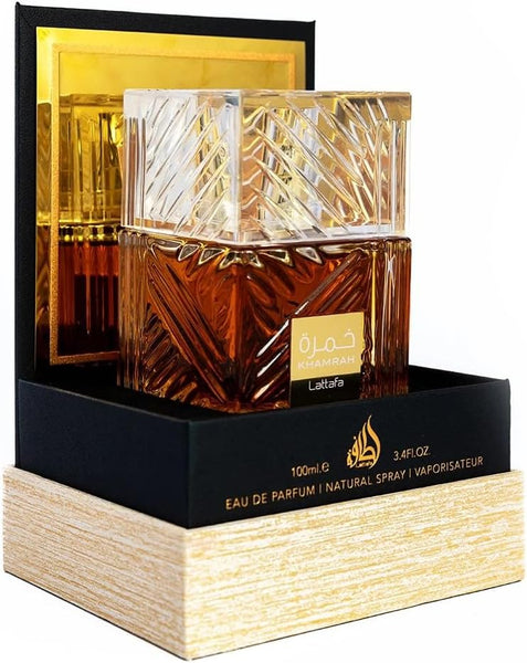 Khamrah Eau de Parfum Lattafa Parfums Unisexe 100 ml Vanille Doux Chaud Épicé Boisé Vanille