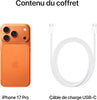 Apple iPhone 17 Pro 256 Go : Écran 6,3 Pouces Jusqu’à 120 Hz, Puce A19 Pro, Autonomie prodigieuse, Système caméra Pro Fusion avec caméra Avant Center Stage ; Orange Cosmique