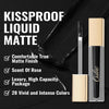 OULAC Encre à Lèvres Liquide Mate, Noir Rouge à lèvres Longue Tenue, Fini Mat, Couleur Intense Lip Tint, Infusée en vitamine E, No Transfert,Végétalien, 4,5ml (M23) Noir Kiss