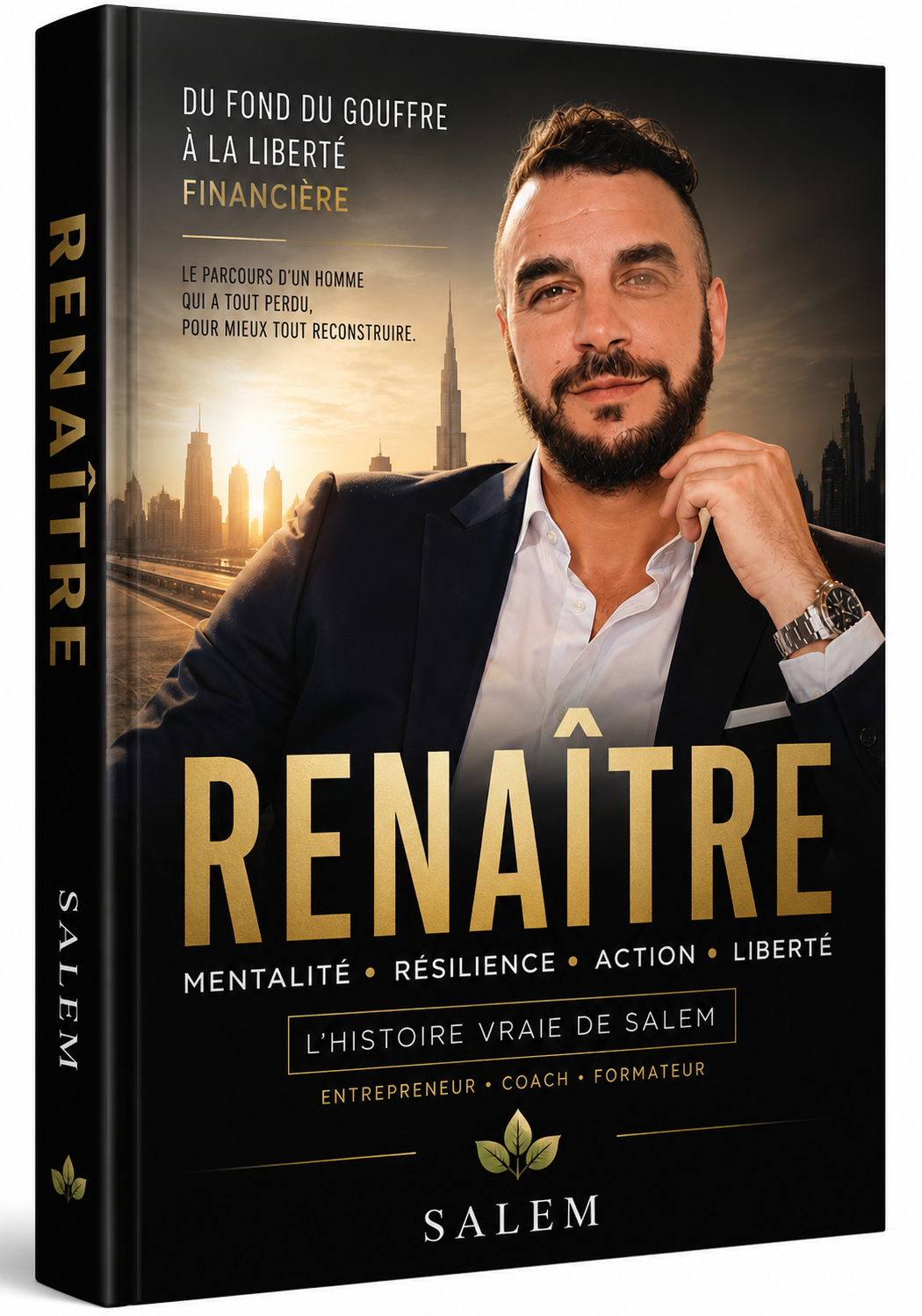 Couverture du livre RENAITRE de Salem, edition NAHNAH, ebook PDF developpement personnel et liberte financiere