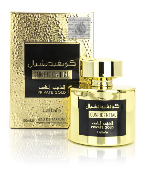 Eau de Parfum Confidential Private Gold 100ml De Lattafa