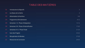 Programme de Sèche Musculaire - 12 Semaines Le Guide Complet pour Transformer Votre Physique